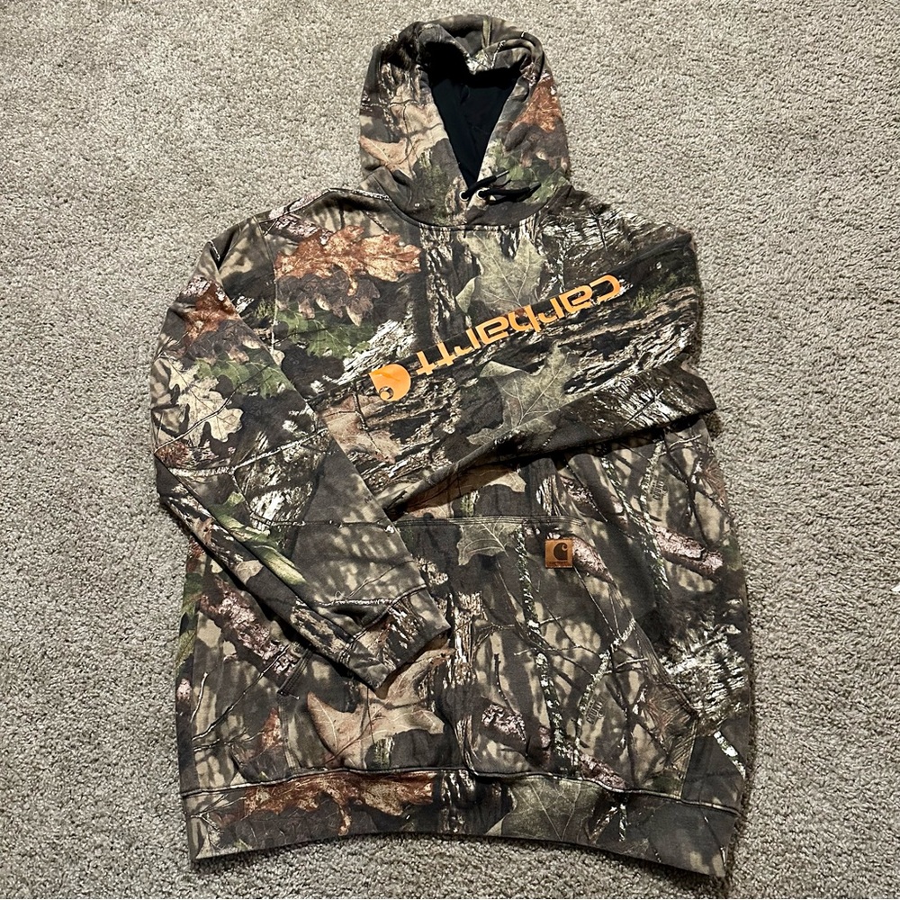 Carhartt Loose Fit Camo sweatshirt size XL Tall